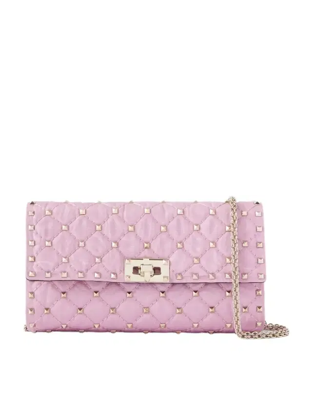Rockstud Embellished Twill Shoulder Bag Rockstud Embellished Twill Shoulder Bag