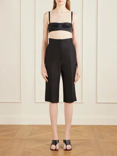 Khaite Selah Cotton-blend Satin Bralette | Thumbnail 2 Khaite Selah Cotton-blend Satin Bralette | Thumbnail 2