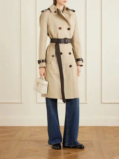 Burberry Foxfield Silk And Cotton-blend Trench Coat | Thumbnail 2 Burberry Foxfield Silk And Cotton-blend Trench Coat | Thumbnail 2