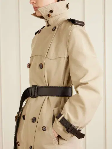 Burberry Foxfield Silk And Cotton-blend Trench Coat | Thumbnail 4 Burberry Foxfield Silk And Cotton-blend Trench Coat | Thumbnail 4