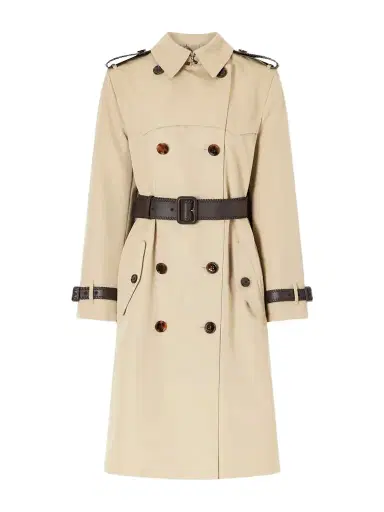 Burberry Foxfield Silk And Cotton-blend Trench Coat | Thumbnail 1 Burberry Foxfield Silk And Cotton-blend Trench Coat | Thumbnail 1