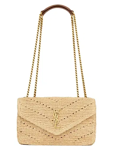 Saint Laurent Women's Loulou Shoulder Bag in Raffia - Natural | Thumbnail 1 Saint Laurent Women's Loulou Shoulder Bag in Raffia - Natural | Thumbnail 1