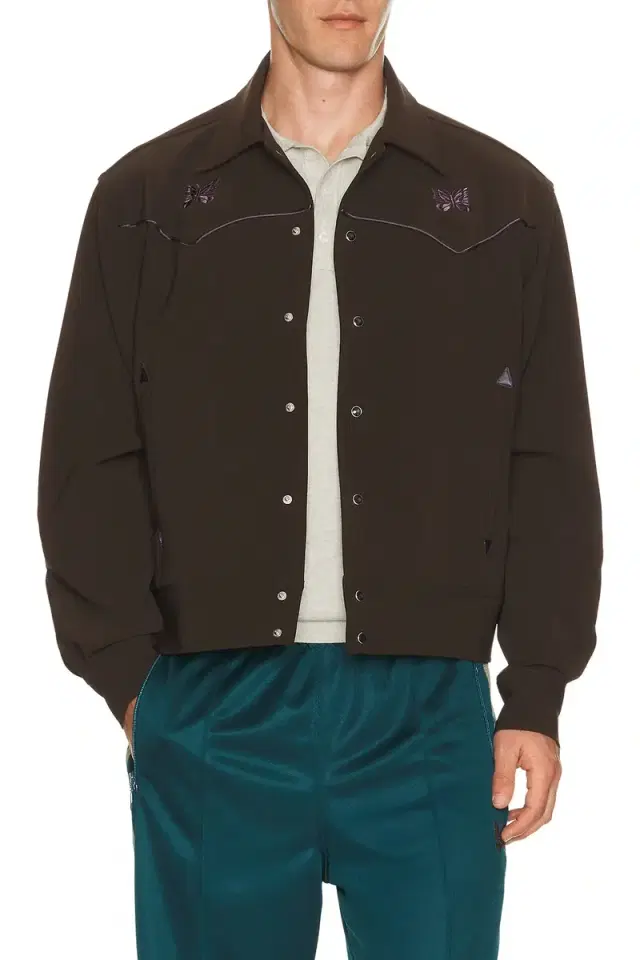 Piping Cowboy Jacket Poly Double Cloth Piping Cowboy Jacket Poly Double Cloth