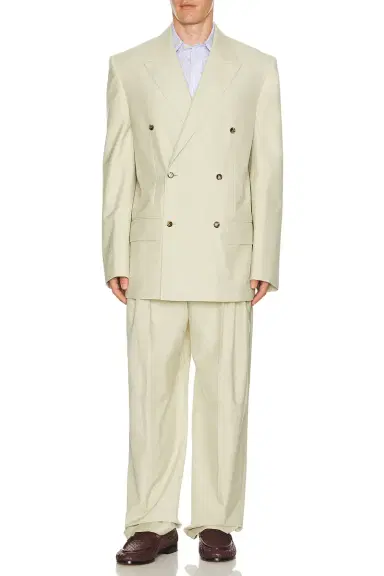 Bottega Veneta Wool Cotton Melange Gabardine Trousers | Thumbnail 4 Bottega Veneta Wool Cotton Melange Gabardine Trousers | Thumbnail 4