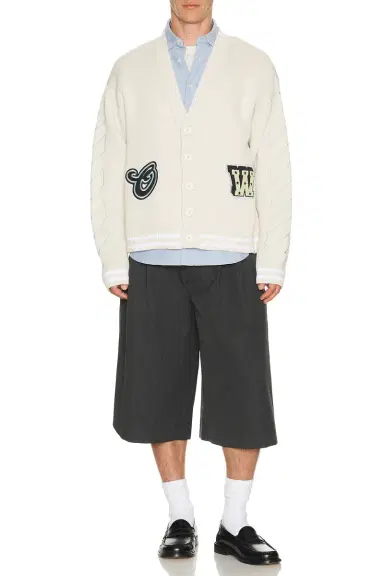 Off-White Star Logo Varsity Knit Cardigan | Thumbnail 4 Off-White Star Logo Varsity Knit Cardigan | Thumbnail 4