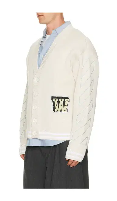 Off-White Star Logo Varsity Knit Cardigan | Thumbnail 8 Off-White Star Logo Varsity Knit Cardigan | Thumbnail 8
