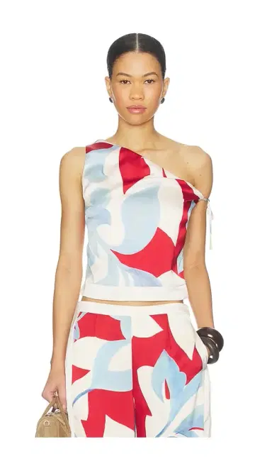 SEVEN WONDERS Amoree One Shoulder Tie Top | Thumbnail 1 SEVEN WONDERS Amoree One Shoulder Tie Top | Thumbnail 1