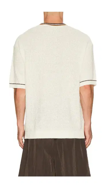 Scotch & Soda Knitted Cotton Linen Blend Relaxed Fit T-Shirt | Thumbnail 2 Scotch & Soda Knitted Cotton Linen Blend Relaxed Fit T-Shirt | Thumbnail 2
