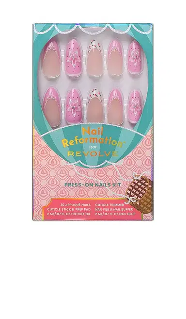 Nail Reformation x REVOLVE Pink Cushion Press On Nails | Thumbnail 1 Nail Reformation x REVOLVE Pink Cushion Press On Nails | Thumbnail 1