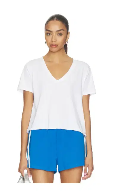 perfectwhitetee Crispy Cotton V Neck Tee | Thumbnail 1 perfectwhitetee Crispy Cotton V Neck Tee | Thumbnail 1