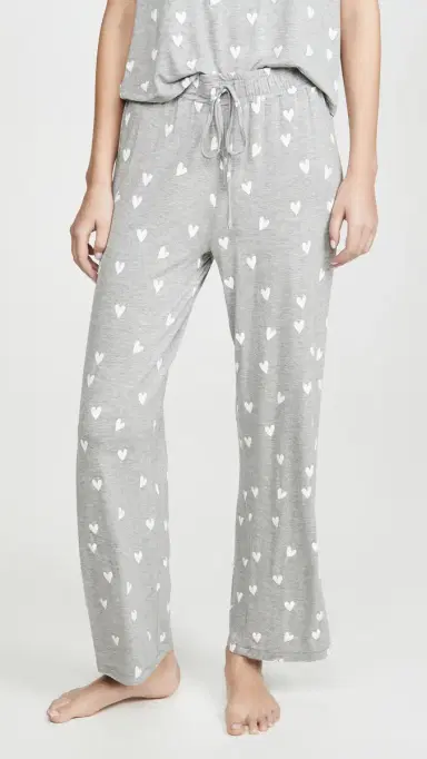 HONEYDEW All American PJ Set Heather Grey Hearts | Thumbnail 5 HONEYDEW All American PJ Set Heather Grey Hearts | Thumbnail 5