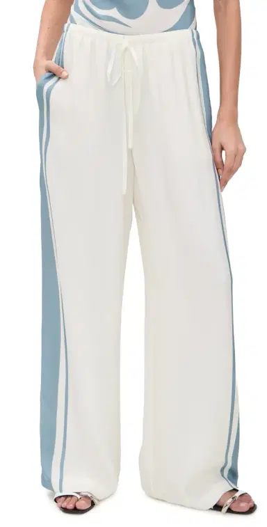 SIR. SIR. Lilou Silk Drawstring Pants Liora Blue 2 | Thumbnail 1 SIR. SIR. Lilou Silk Drawstring Pants Liora Blue 2 | Thumbnail 1