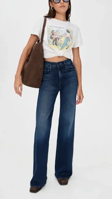 MOTHER The Hustler Roller Sneak Jeans Homecoming High | Thumbnail 5 MOTHER The Hustler Roller Sneak Jeans Homecoming High | Thumbnail 5