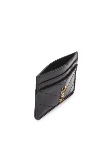 Saint Laurent Cuir Vintage Froisse Matelasse Credit Card Case | Thumbnail 4 Saint Laurent Cuir Vintage Froisse Matelasse Credit Card Case | Thumbnail 4