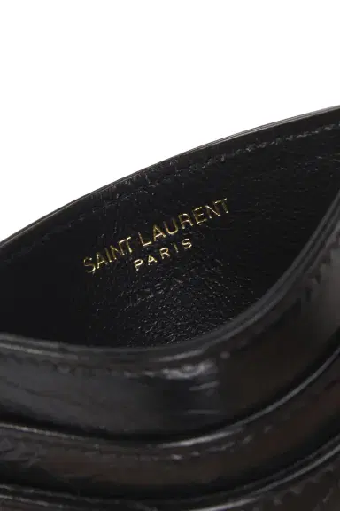 Saint Laurent Cuir Vintage Froisse Matelasse Credit Card Case | Thumbnail 5 Saint Laurent Cuir Vintage Froisse Matelasse Credit Card Case | Thumbnail 5