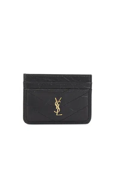 Saint Laurent Cuir Vintage Froisse Matelasse Credit Card Case | Thumbnail 1 Saint Laurent Cuir Vintage Froisse Matelasse Credit Card Case | Thumbnail 1