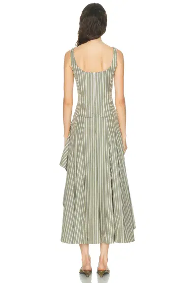 Monse Striped Corset Dress | Thumbnail 4 Monse Striped Corset Dress | Thumbnail 4