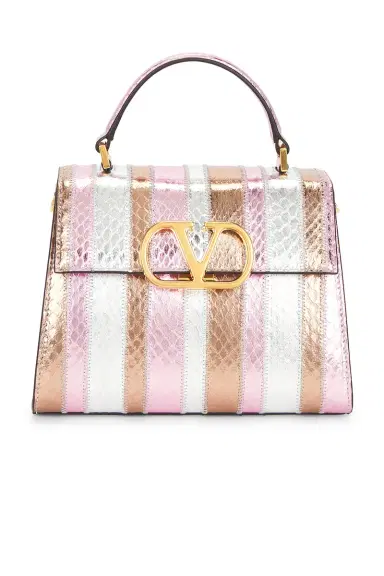 Valentino Garavani VSLING Elaphe Striped Top Handle Bag | Thumbnail 2 Valentino Garavani VSLING Elaphe Striped Top Handle Bag | Thumbnail 2