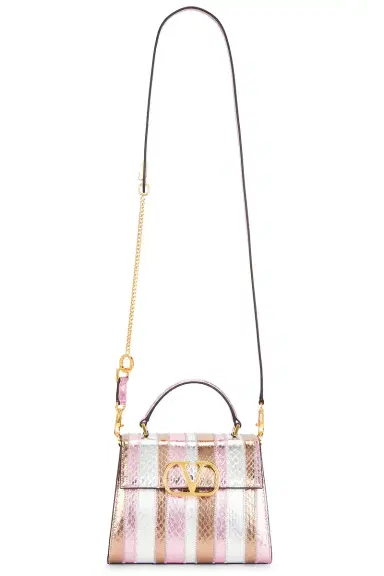 Valentino Garavani VSLING Elaphe Striped Top Handle Bag | Thumbnail 6 Valentino Garavani VSLING Elaphe Striped Top Handle Bag | Thumbnail 6