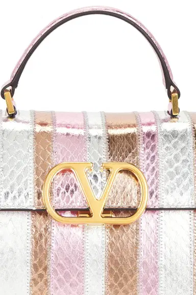 Valentino Garavani VSLING Elaphe Striped Top Handle Bag | Thumbnail 8 Valentino Garavani VSLING Elaphe Striped Top Handle Bag | Thumbnail 8
