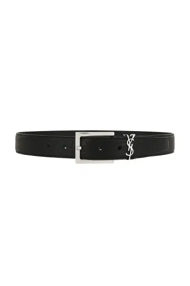Saint Laurent Carree Passant Cassandre Ceinture Boucle Belt | Thumbnail 1 Saint Laurent Carree Passant Cassandre Ceinture Boucle Belt | Thumbnail 1