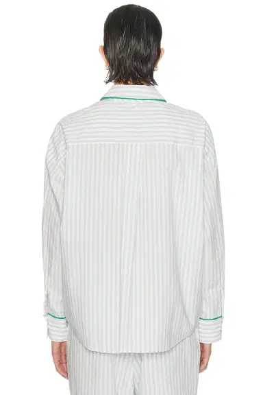 Lunya Airy Cotton Piped Button Down Shirt | Thumbnail 4 Lunya Airy Cotton Piped Button Down Shirt | Thumbnail 4