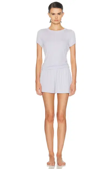Lunya Soft Modal Rib Tee Short Set | Thumbnail 1 Lunya Soft Modal Rib Tee Short Set | Thumbnail 1