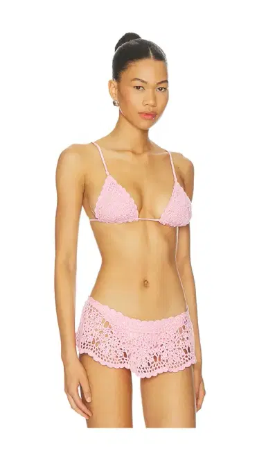 Frankies Bikinis Elena Crochet Bikini Top | Thumbnail 2 Frankies Bikinis Elena Crochet Bikini Top | Thumbnail 2