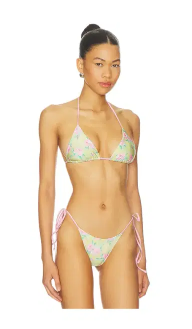 Frankies Bikinis Nick Satin Bikini Top | Thumbnail 2 Frankies Bikinis Nick Satin Bikini Top | Thumbnail 2