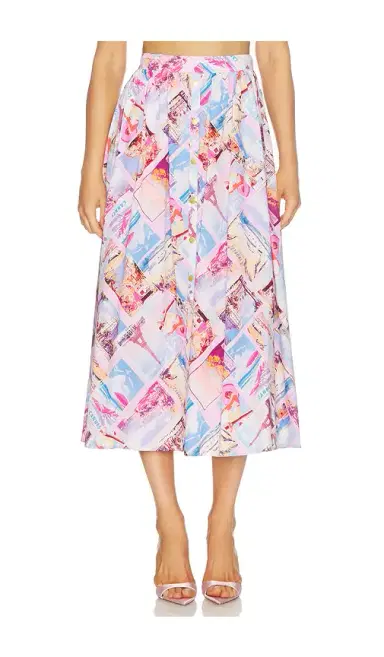 L'AGENCE Seina Midi Skirt | Thumbnail 1 L'AGENCE Seina Midi Skirt | Thumbnail 1