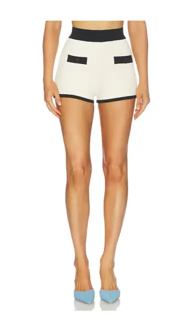 L'AGENCE Lumi Trim Knit Micro Short | Thumbnail 1 L'AGENCE Lumi Trim Knit Micro Short | Thumbnail 1
