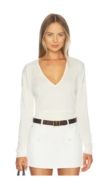 RENGGLI Silk Cashmere V Neck Sweater | Thumbnail 1 RENGGLI Silk Cashmere V Neck Sweater | Thumbnail 1