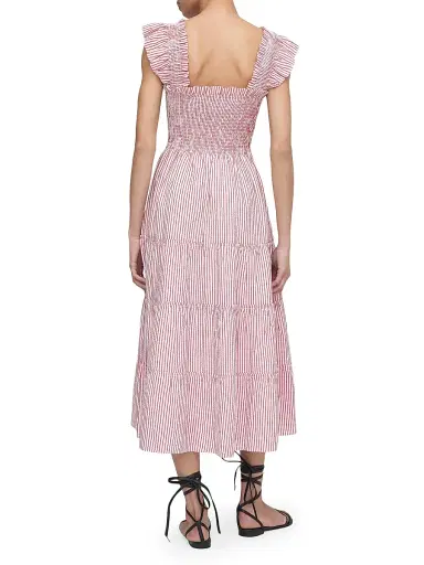 Hill House Home Women's The Ellie Nap Dress - Red Ticking Stripe - Size XXXXL | Thumbnail 4 Hill House Home Women's The Ellie Nap Dress - Red Ticking Stripe - Size XXXXL | Thumbnail 4