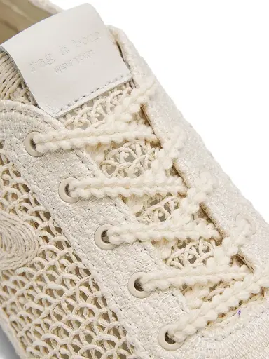 rag & bone Women's Retro Runner Ultra Slim Sneakers - Sea Salt Raffia | Thumbnail 5 rag & bone Women's Retro Runner Ultra Slim Sneakers - Sea Salt Raffia | Thumbnail 5