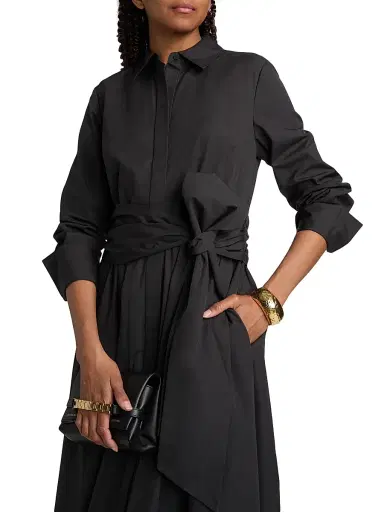 Ungaro Women's Harriet Maxi-Shirtdress - Black - Size XXL | Thumbnail 6 Ungaro Women's Harriet Maxi-Shirtdress - Black - Size XXL | Thumbnail 6