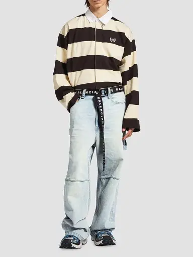 Balenciaga Men's Belted Jeans - Light Blue - Size 33 | Thumbnail 2 Balenciaga Men's Belted Jeans - Light Blue - Size 33 | Thumbnail 2