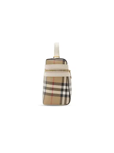 Burberry Women's Signature Check Leather Vanity Case - Soap | Thumbnail 3 Burberry Women's Signature Check Leather Vanity Case - Soap | Thumbnail 3