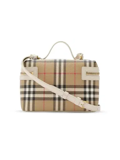 Burberry Women's Signature Check Leather Vanity Case - Soap | Thumbnail 4 Burberry Women's Signature Check Leather Vanity Case - Soap | Thumbnail 4