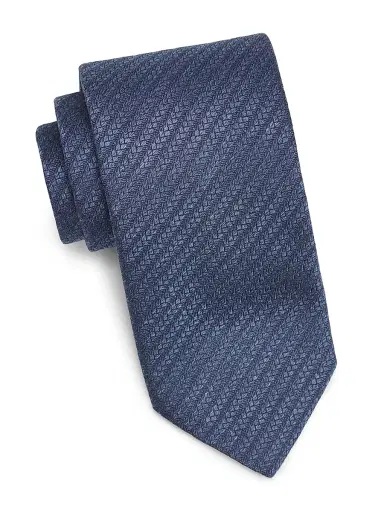 Canali Men's Herringbone Silk Tie - Light Blue | Thumbnail 1 Canali Men's Herringbone Silk Tie - Light Blue | Thumbnail 1
