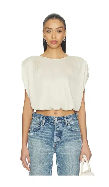 Moussy Vintage Satin Shell Cap Top | Thumbnail 1 Moussy Vintage Satin Shell Cap Top | Thumbnail 1