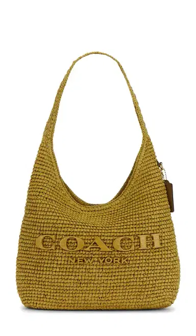 Coach Refined Weave Straw Brooklyn 28 Shoulder Bag | Thumbnail 1 Coach Refined Weave Straw Brooklyn 28 Shoulder Bag | Thumbnail 1