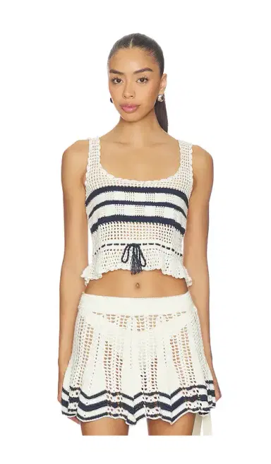 My Beachy Side Amie Hand-crocheted Top | Thumbnail 1 My Beachy Side Amie Hand-crocheted Top | Thumbnail 1