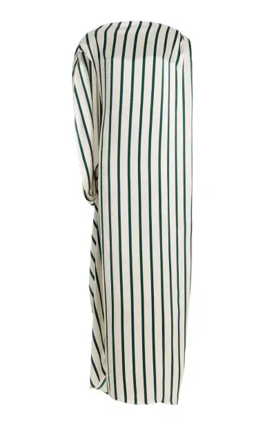 Bondi Born Cannes Asymmetric Striped Silk Maxi Dress | Thumbnail 6 Bondi Born Cannes Asymmetric Striped Silk Maxi Dress | Thumbnail 6