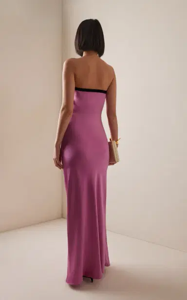 Rodarte Exclusive Strapless Silk Satin Maxi Dress | Thumbnail 4 Rodarte Exclusive Strapless Silk Satin Maxi Dress | Thumbnail 4