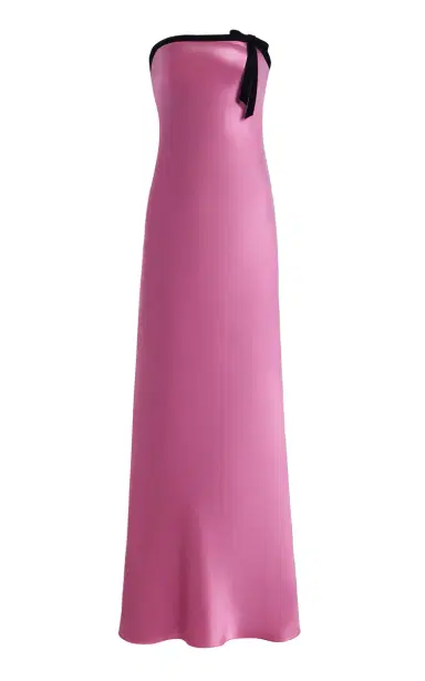 Rodarte Exclusive Strapless Silk Satin Maxi Dress | Thumbnail 1 Rodarte Exclusive Strapless Silk Satin Maxi Dress | Thumbnail 1