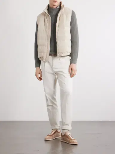 Brunello Cucinelli Knitted Cotton Sweater - Men | Thumbnail 2 Brunello Cucinelli Knitted Cotton Sweater - Men | Thumbnail 2