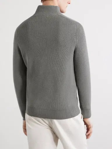 Brunello Cucinelli Knitted Cotton Sweater - Men | Thumbnail 4 Brunello Cucinelli Knitted Cotton Sweater - Men | Thumbnail 4