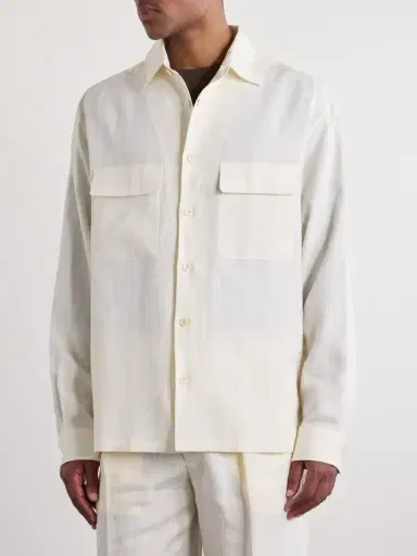 Ralph Lauren Purple Label Checked Linen Shirt - Men | Thumbnail 3 Ralph Lauren Purple Label Checked Linen Shirt - Men | Thumbnail 3