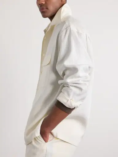Ralph Lauren Purple Label Checked Linen Shirt - Men | Thumbnail 5 Ralph Lauren Purple Label Checked Linen Shirt - Men | Thumbnail 5