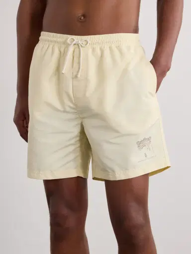Brunello Cucinelli Straight-Leg Mid-Length Swim Shorts - Men | Thumbnail 2 Brunello Cucinelli Straight-Leg Mid-Length Swim Shorts - Men | Thumbnail 2